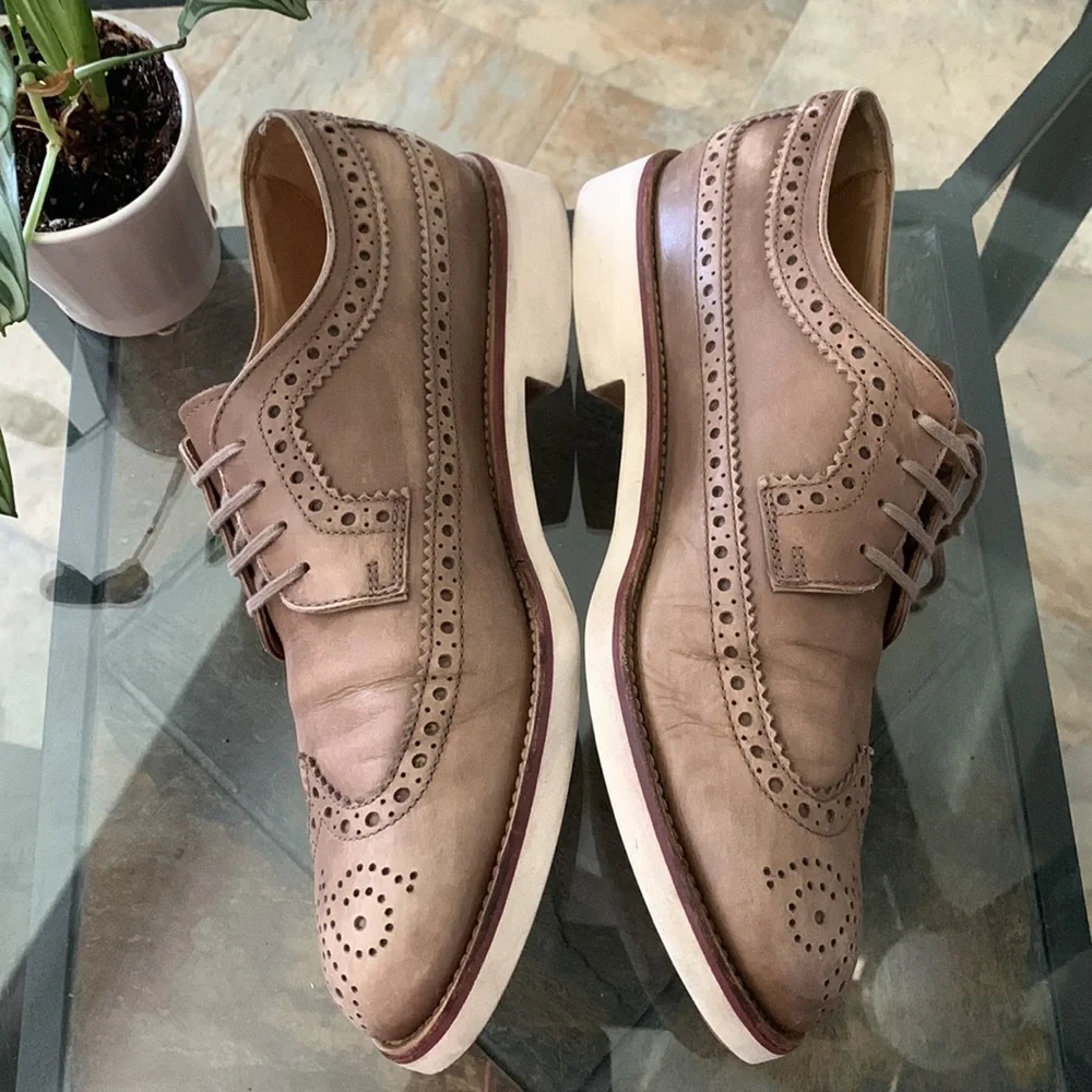 TOD’S Longwing Rubber Sole Brogues - Purposely Distressed